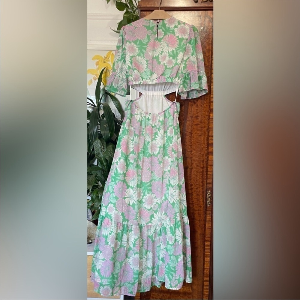 Hansen + Gretel Josephine Cut-Out Maxi Dress Size S - Picture 3 of 14